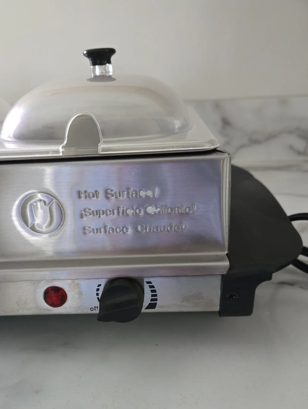 Nostalgia Electrics Living Collection Stainless Steel Triple Buffet Server